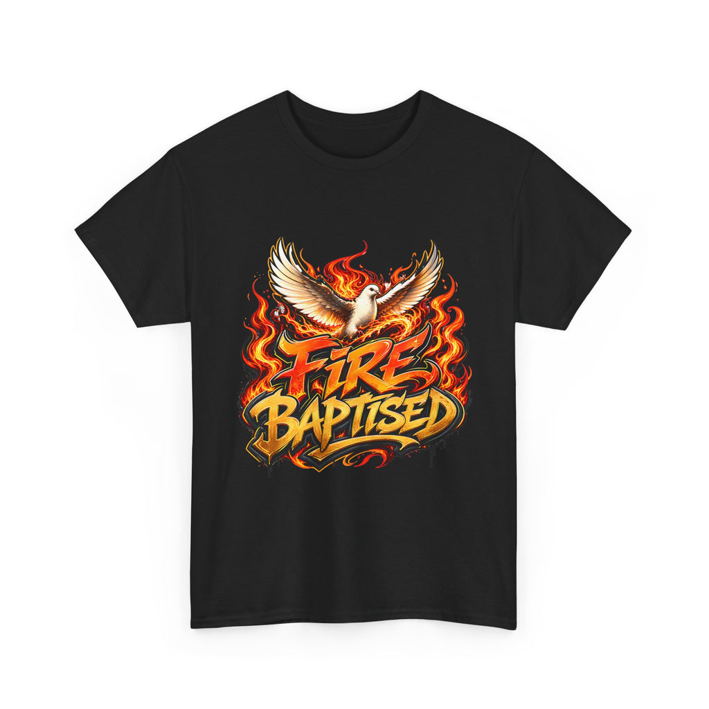 Fire Baptised Dove T-Shirt | Flaming Dove Graphic, Christian Faith