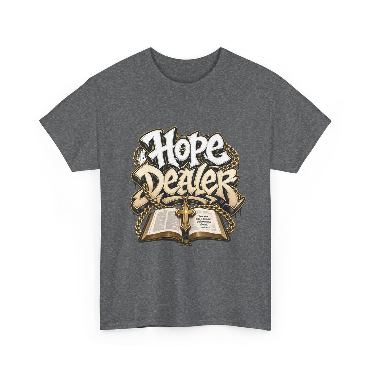 Hope Dealer Tee | Open Bible Cross Graphic