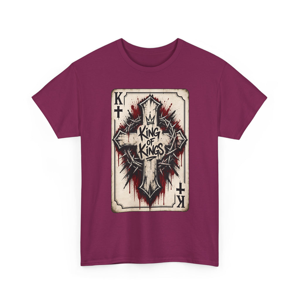 King of Kings Cross Playing Card Tee | Religious Christian Graphics