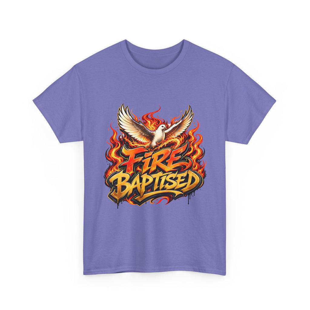 Fire Baptised Dove T-Shirt | Flaming Dove Graphic, Christian Faith
