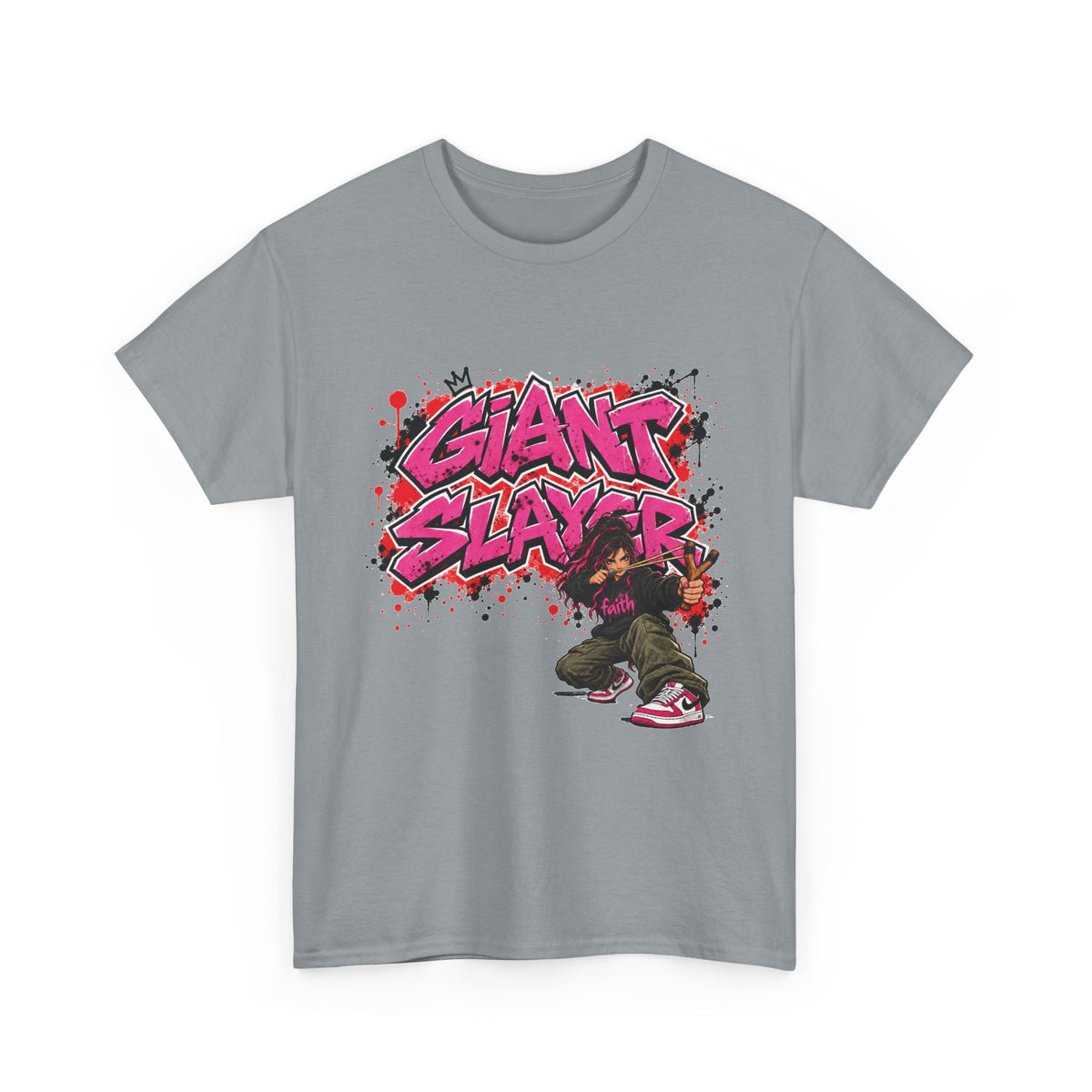 Giant Slayer graffiti character T-Shirt | streetwear, urban art tee