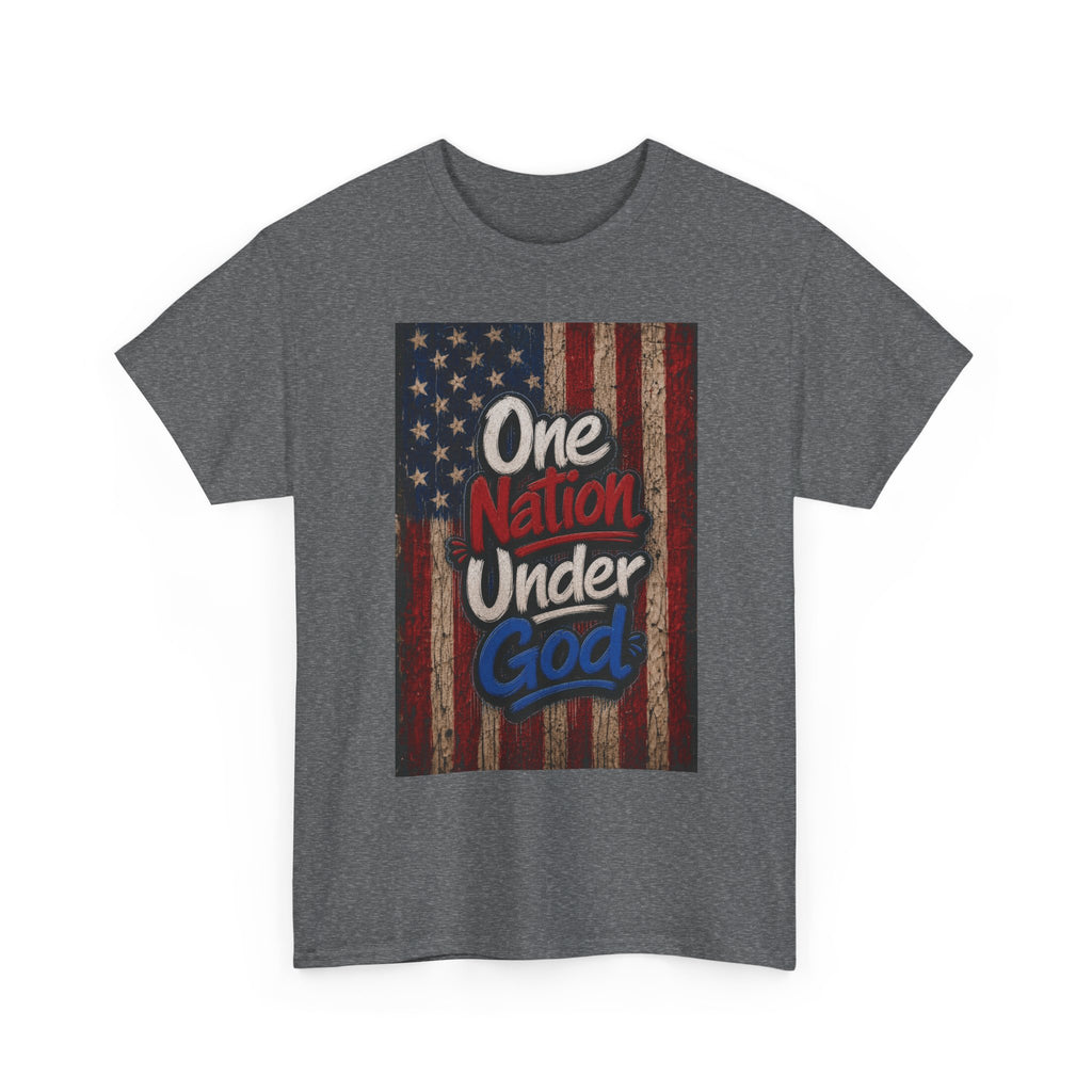 One Nation Under God T-Shirt | American Flag, Christian Scripture Design