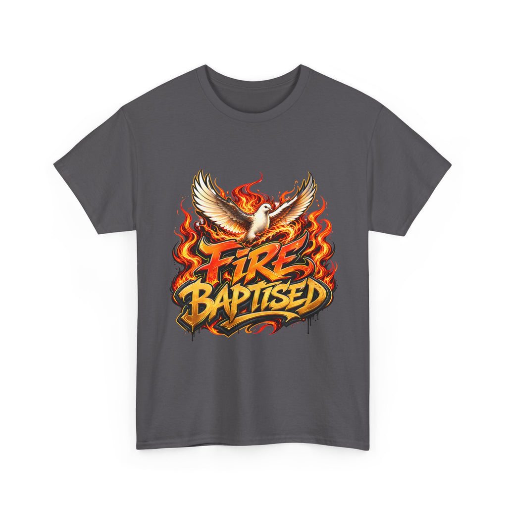 Fire Baptised Dove T-Shirt | Flaming Dove Graphic, Christian Faith