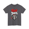 Fight Back Lion Graphic T-Shirt | Bold Graffiti Text, Fierce Lion Illustration