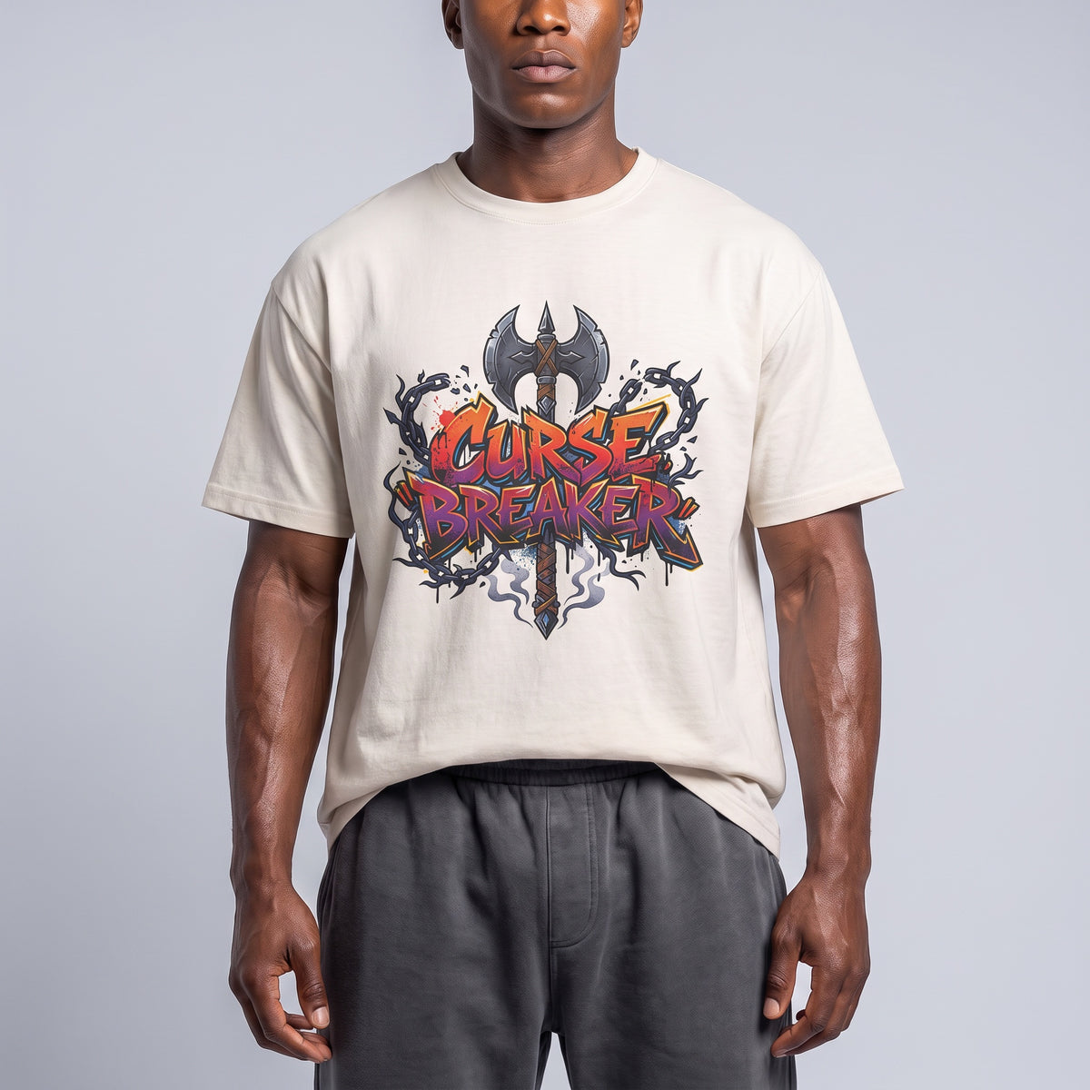 Curse Breaker Axe Rune design Tee | Christian prayer meeting, demonology theme