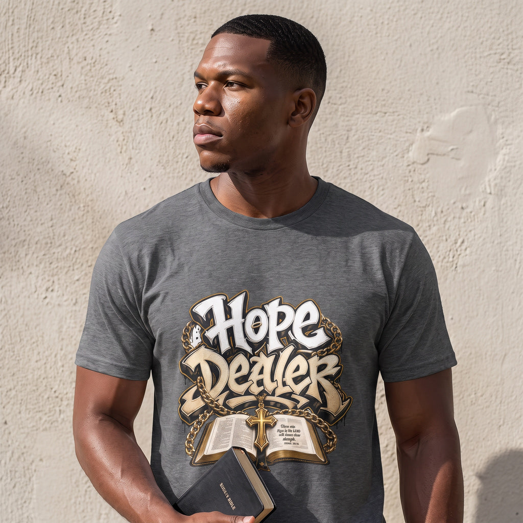 Hope Dealer Tee | Open Bible Cross Graphic