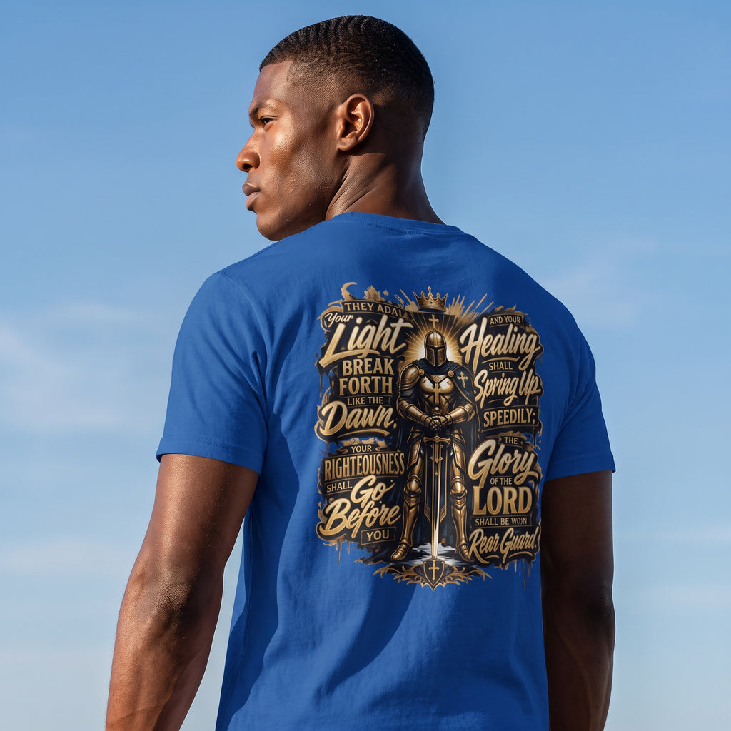Prayed Up Knight Tee | Faith Christian Armor Typography