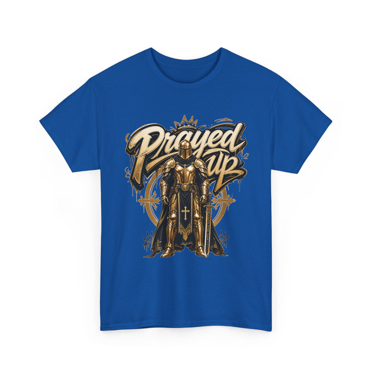 Prayed Up Knight Tee | Faith Christian Armor Typography