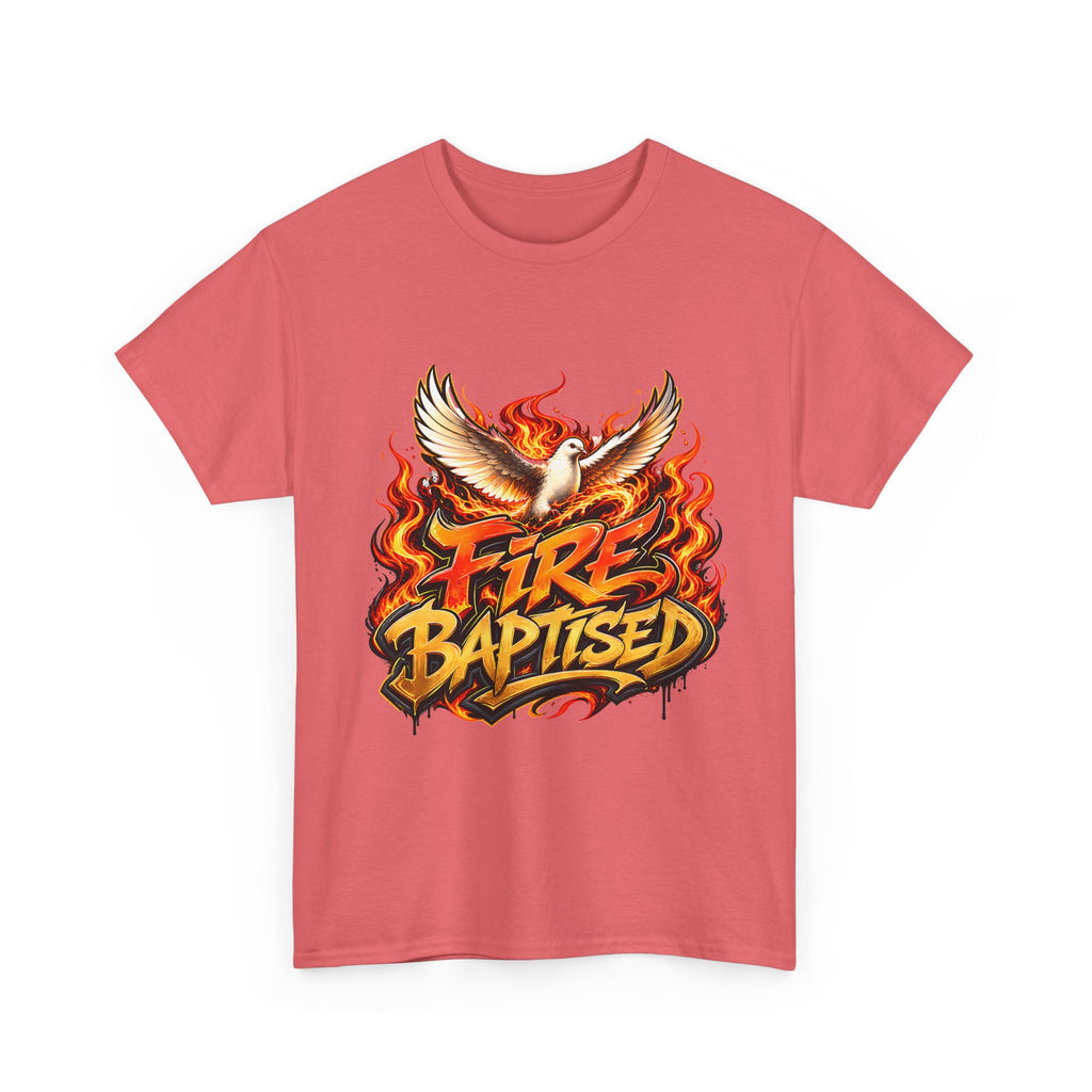 Fire Baptised Dove T-Shirt | Flaming Dove Graphic, Christian Faith