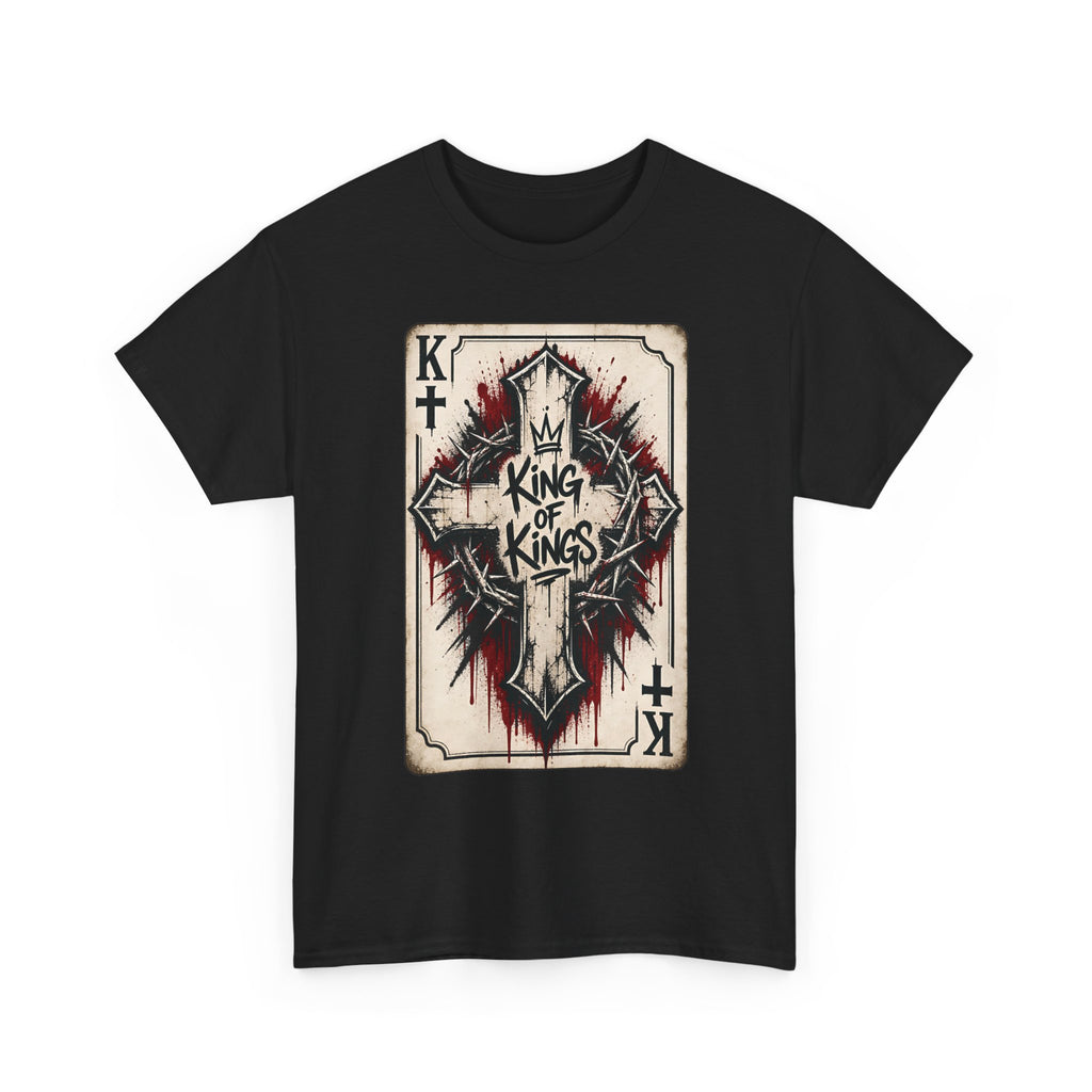 King of Kings Cross Playing Card Tee | Religious Christian Graphics