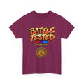 BATTLE TESTED Prayer Victory Tee | Military Medal Graphic Shirt