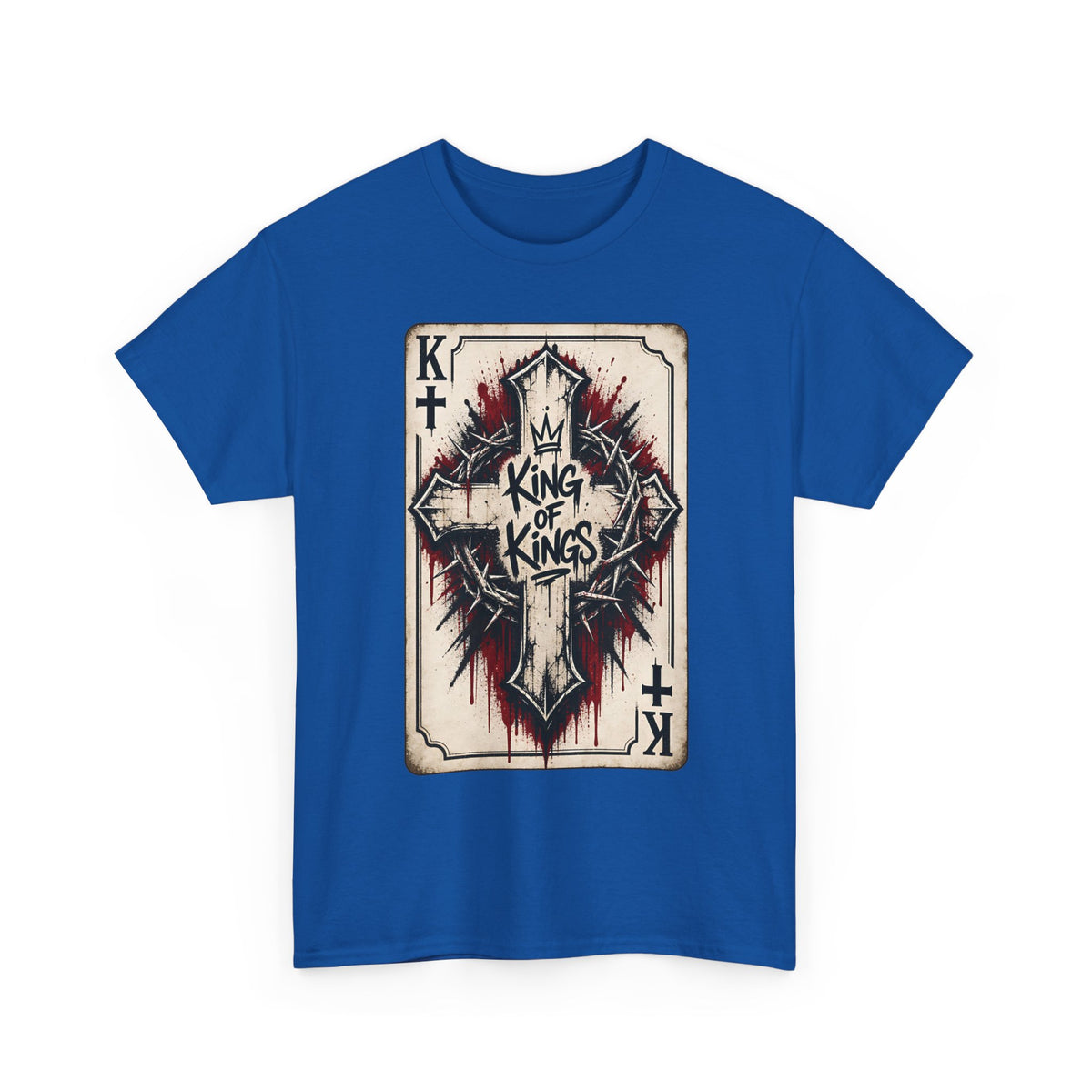 King of Kings Cross Playing Card Tee | Religious Christian Graphics